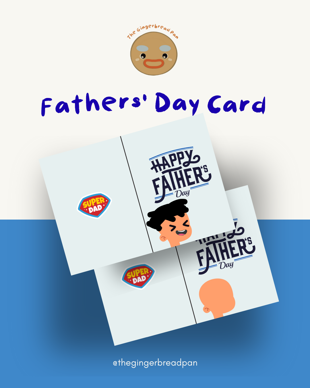 Printable Father’s Day Card – “Super Dad” DIY Keepsake