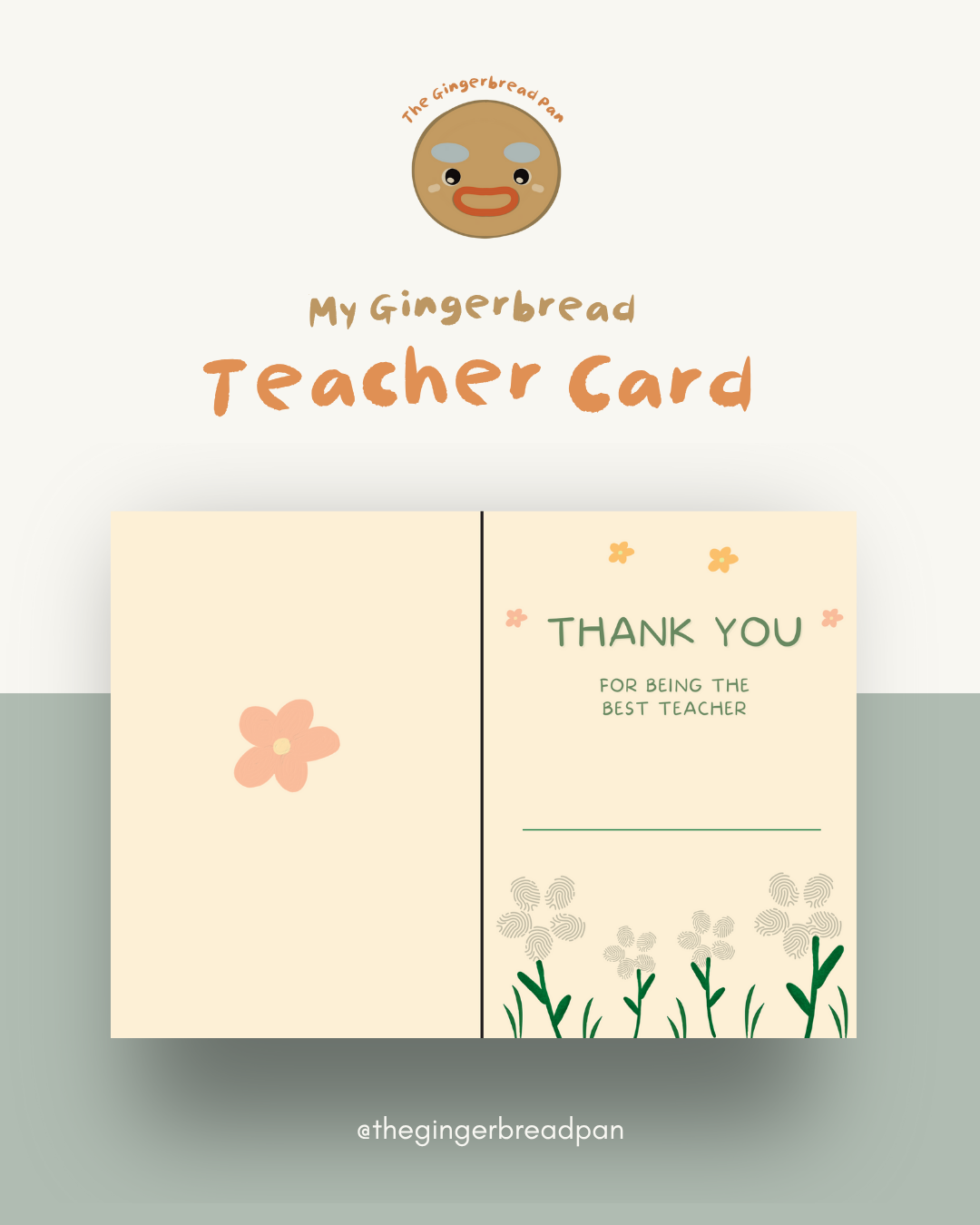Printable Flower Teacher Appreciation Card