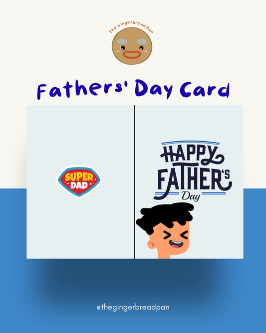 Printable Father’s Day Card – “Super Dad” DIY Keepsake