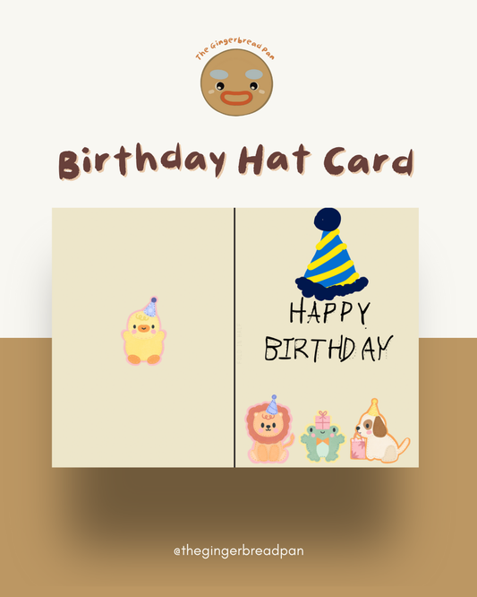 “Create Your Party Hat” Birthday Card